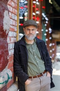 Jude Gaillot in front of lights