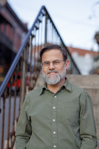 Jude Gaillot on stairs